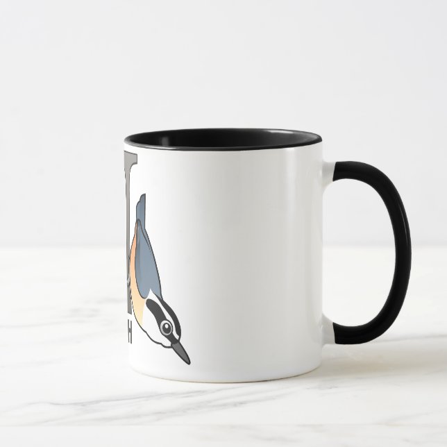 N is for Nuthatch Mug (Right)