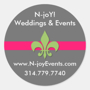 N-joY! Fleur de lis Seal Sticker.#3