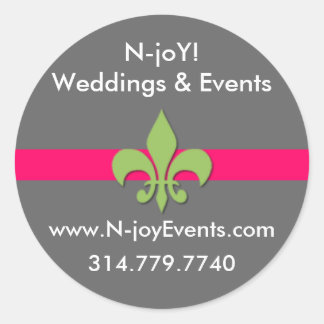N-joY! Fleur de lis Seal Sticker.#3
