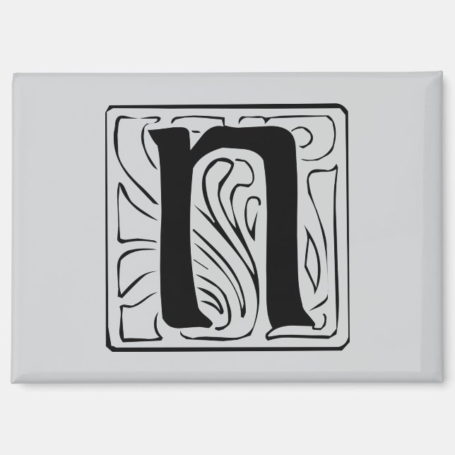 N Monogram black Magnet (Front)