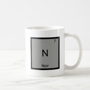 N - Noir Film Funny Chemistry Element Symbol Tee Coffee Mug