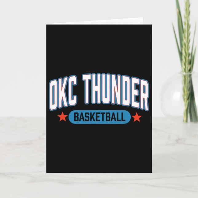 N Oklahoma City Thunder Sketll Americana  Card (Front)