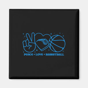 N Orlando Magic Peace Love Sketll Magnet
