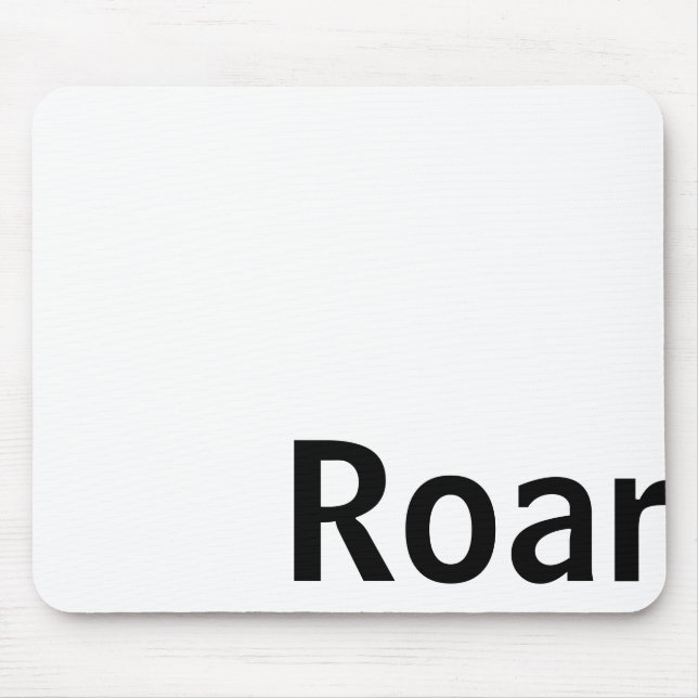 n 'Roar' mousepad / white (Front)