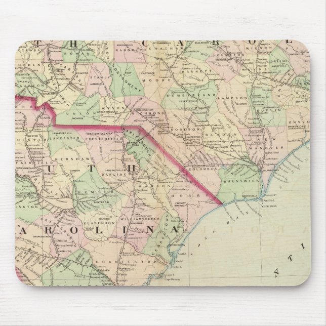 N & S Carolina 2 Mouse Pad (Front)