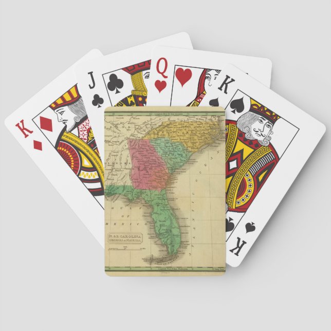 N. & S. Carolina. Playing Cards (Back)