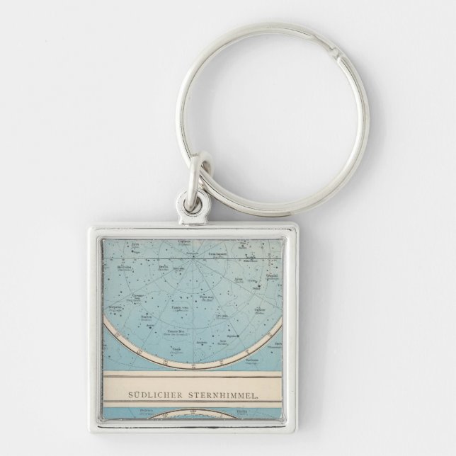 N, S Sternhimmel Celestial Atlas Map Key Ring (Front)