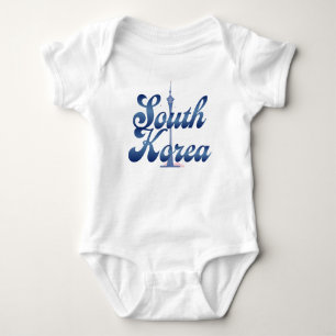 N Seoul Tower South Korea Baby Bodysuit