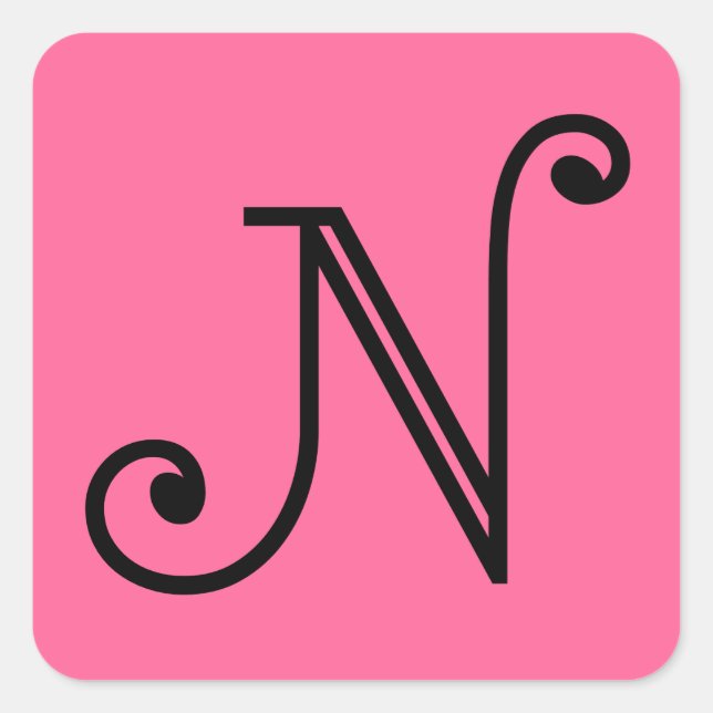 N SQUARE STICKER (Front)