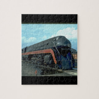 N&W 4-8-4 #611. (train;sky;clouds;track;)_Trains Jigsaw Puzzle