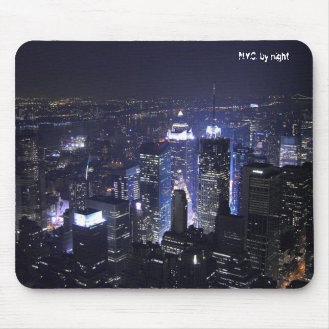 N.Y.C. by night Mouse Pad (Front)