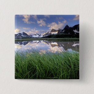NA, Canada, Alberta, Tonquin Valley. Jasper 15 Cm Square Badge