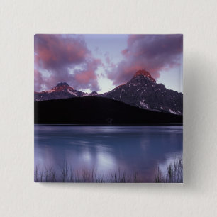 NA, Canada, Banff NP, Morning's first light on 15 Cm Square Badge