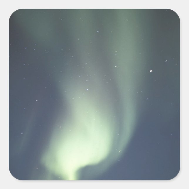 NA, Canada, Manitoba, Churchill Northern lights, Square Sticker (Front)