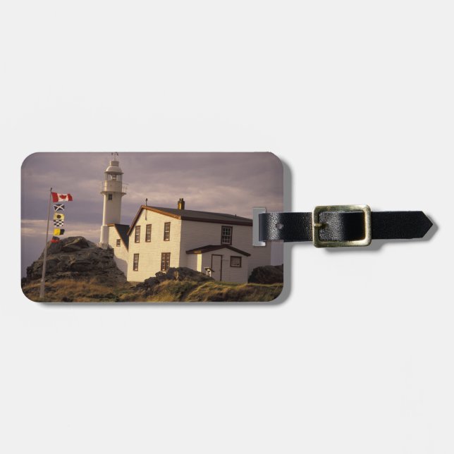 NA, Canada, Newfoundland, Lobster Cove. Lobster Luggage Tag (Front Horizontal)