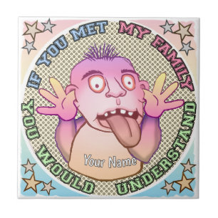 Na Na Family Face Ceramic Tile