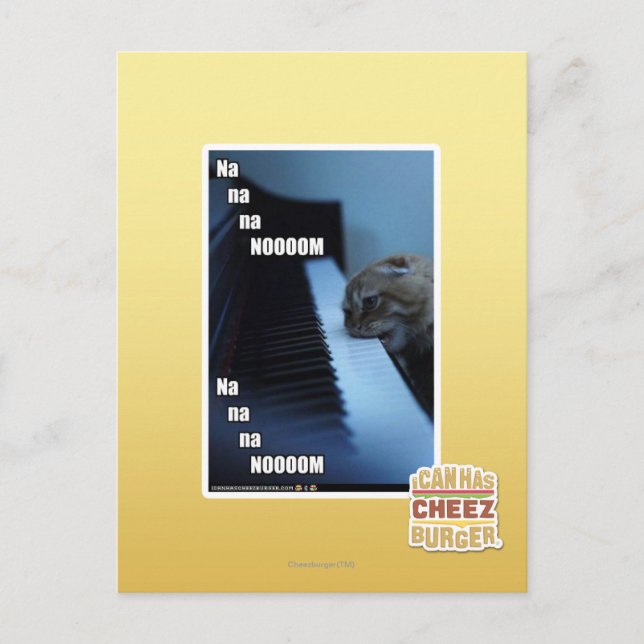 Na na na nooom postcard (Front)