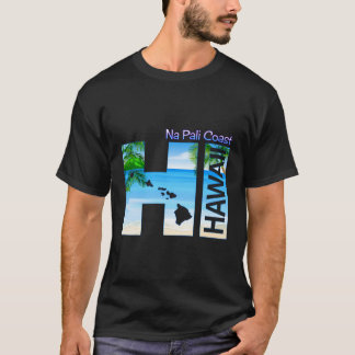 Na Pali Coast Hi Hawaii Aloha State Vacation T-Shirt