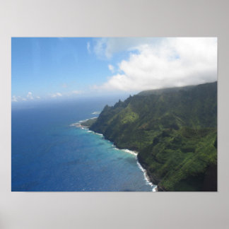 Na Pali Coast - High Aerial Poster