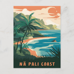 Na Pali Coast Kauai, Hawaii Postcard