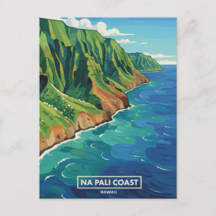 Nā Pali Coast Kauai Hawaii Travel Postcard