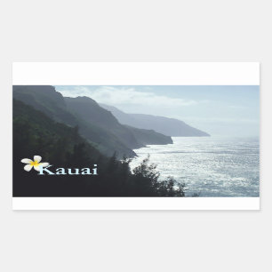 Na Pali Coast Rectangular Sticker