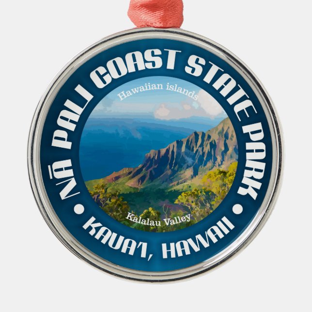 Na Pali Coast SP Metal Ornament (Front)