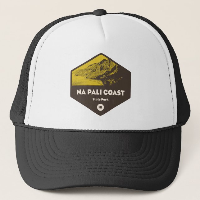 Nā Pali Coast State Park Hawaii Trucker Hat (Front)
