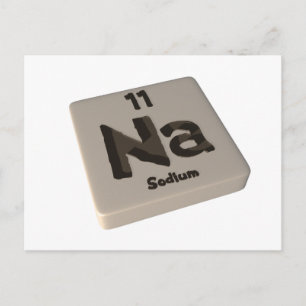 Na Sodium Postcard