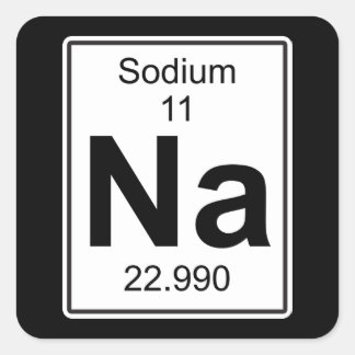 Na - Sodium Square Sticker