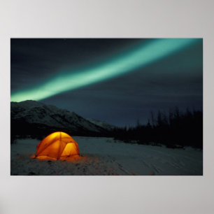 NA, USA, Alaska, Brooks Range. Curtains of green Poster
