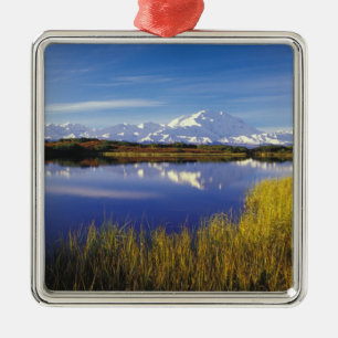 NA, USA, Alaska, Denali NP Mt. McKinley in Metal Tree Decoration