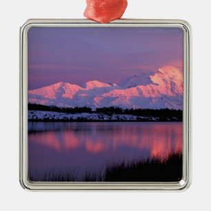 NA, USA, Alaska, Denali NP, Mt. McKinley, Metal Ornament