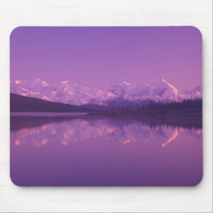 NA, USA, Alaska, Denali NP, Wonder Lake, Evening Mouse Pad