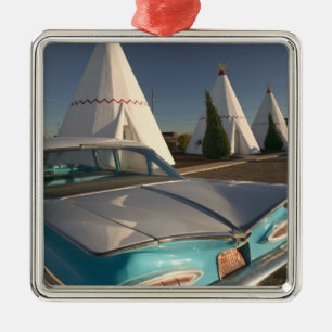 NA, USA, Arizona, Holbrook Route 66, Wigwam 2 Metal Ornament