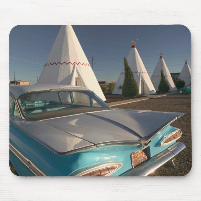 NA, USA, Arizona, Holbrook Route 66, Wigwam 2 Mouse Pad (Front)