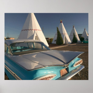 NA, USA, Arizona, Holbrook Route 66, Wigwam 2 Poster