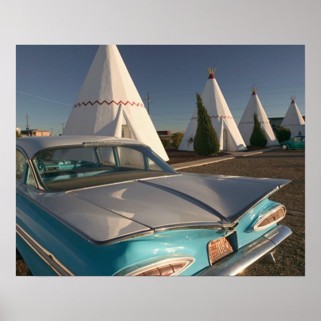 NA, USA, Arizona, Holbrook Route 66, Wigwam 2 Poster (Front)