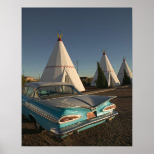 NA, USA, Arizona, Holbrook Route 66, Wigwam Poster