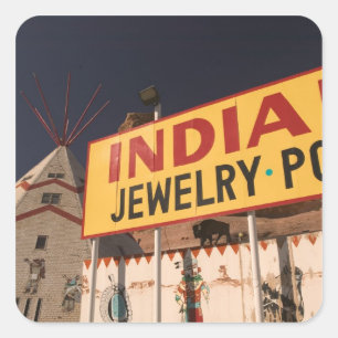 NA, USA, Arizona, Lupton Yellowhorse Indian Square Sticker