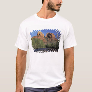 NA, USA, Arizona, Sedona. Cathedral Rock and Oak T-Shirt