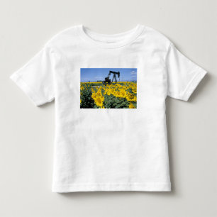 Na, USA, Colorado, Sunflowers, Oil Derrick Toddler T-Shirt