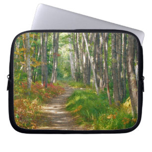 NA, USA, Maine. Jessup trail in Acadia National Laptop Sleeve