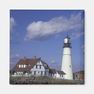 NA, USA, Maine, near Portland, Portland Head Magnet