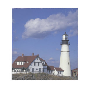NA, USA, Maine, near Portland, Portland Head Notepad