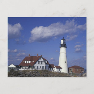 NA, USA, Maine, near Portland, Portland Head Postcard