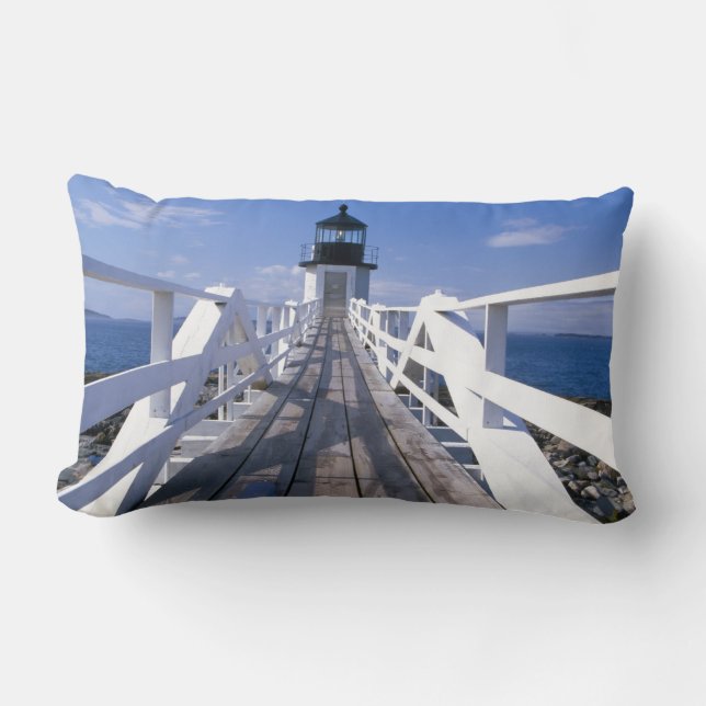 NA, USA, Maine, Port Clyde.  Marshall Point 2 Lumbar Cushion (Front)