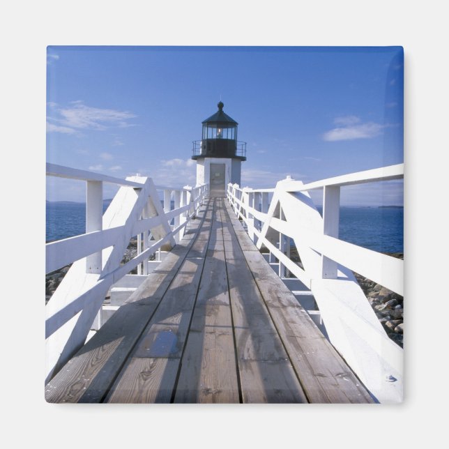 NA, USA, Maine, Port Clyde.  Marshall Point 2 Magnet (Front)