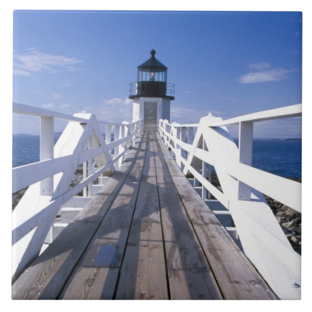 NA, USA, Maine, Port Clyde.  Marshall Point 2 Tile (Front)