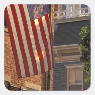 NA, USA, Massachusetts, Nantucket Island, Square Sticker